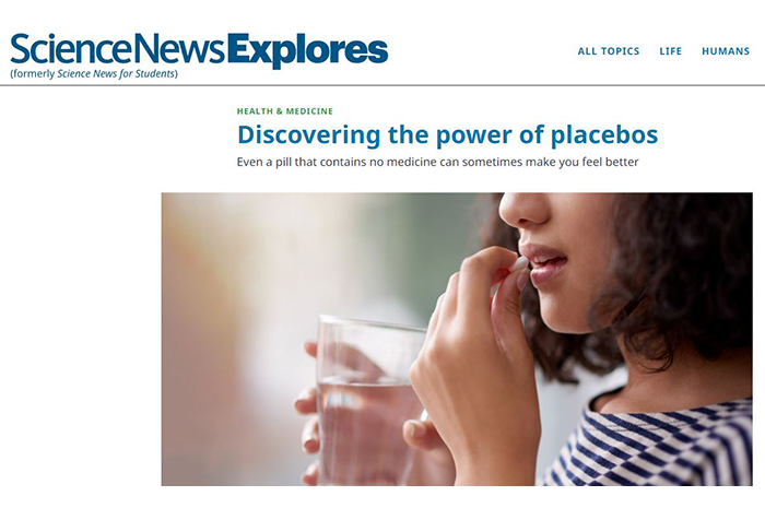 ScienceNewsExplores: Discovering the power of placebos