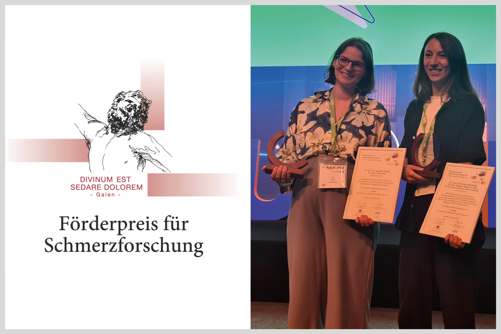 Förderpreis für Schmerzforschung an Dr. Livia Asan und Dr. Jana Aulenkamp